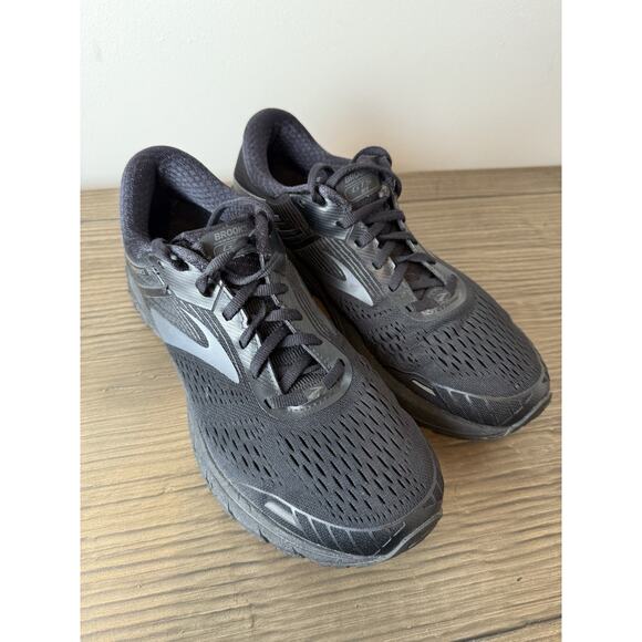 Brooks Adrenaline GTS 18 Running Shoes All Black - US womens size 11 Medium B - Picture 2 of 8